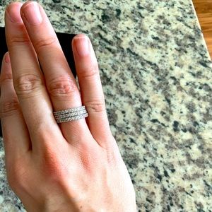 3 stack crystal rings